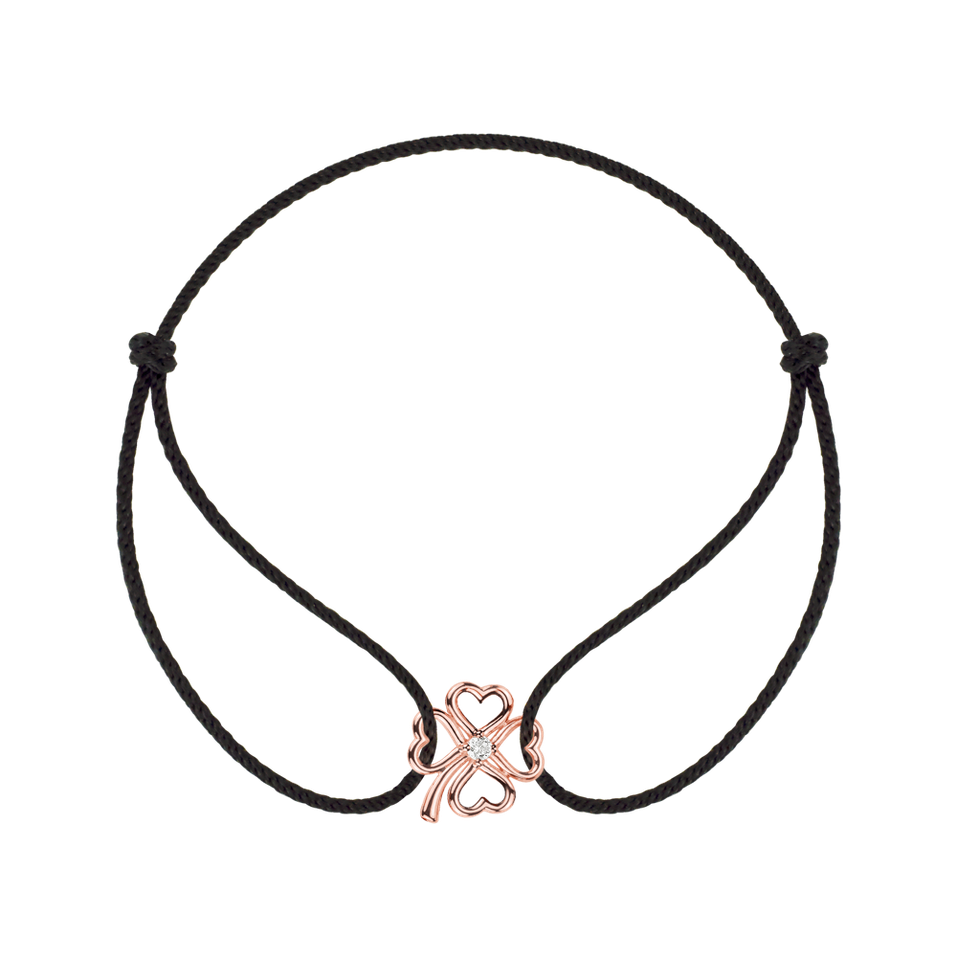 Bracelet with cord Lucky