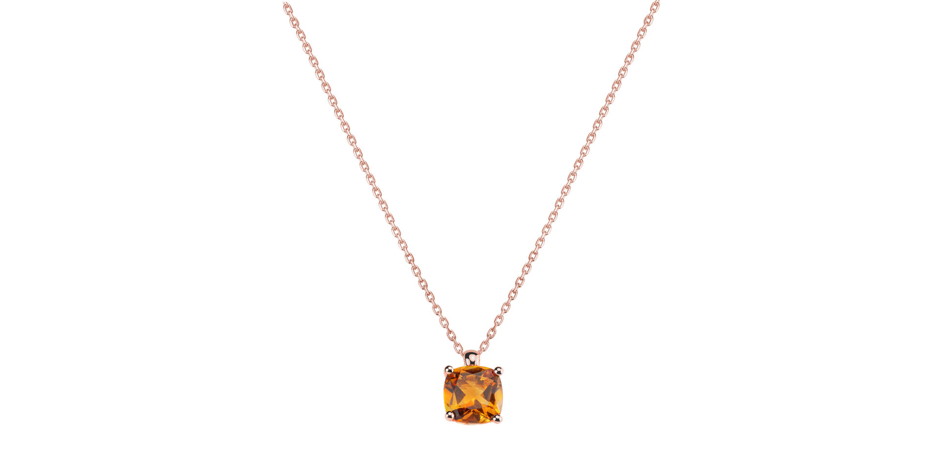 Necklace with Citrine Madeleine