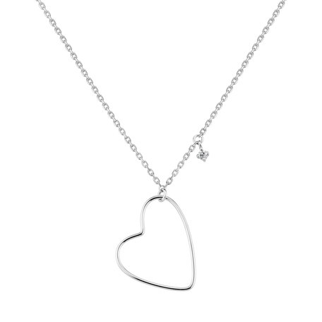 Diamond necklace Heartbeat Haven