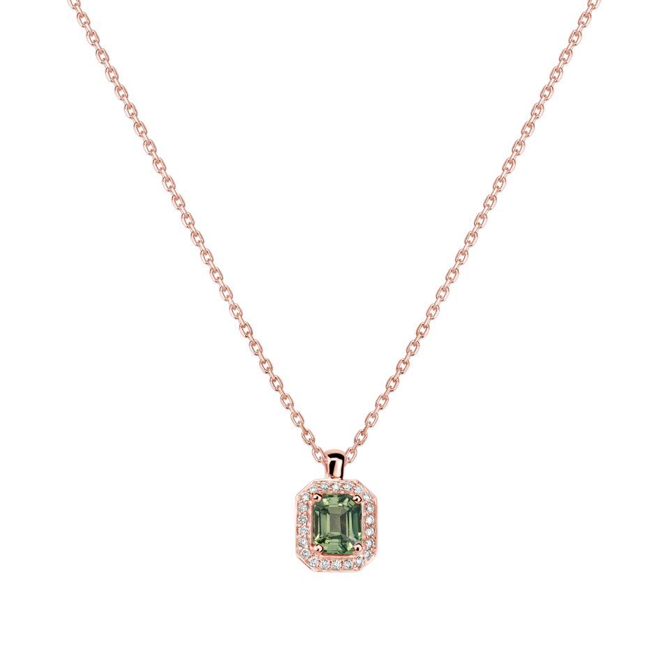 Diamond necklace with Sapphire Mysterious Spell