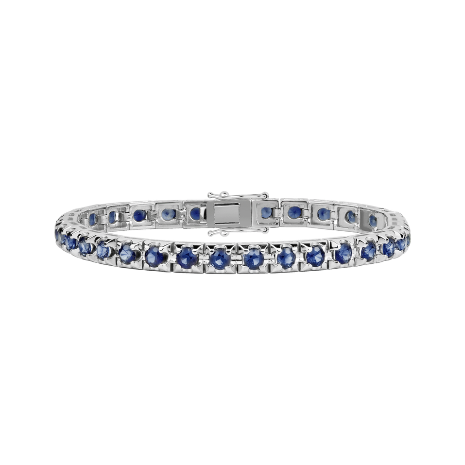 18ct white gold bracelet with Sapphire Nilani