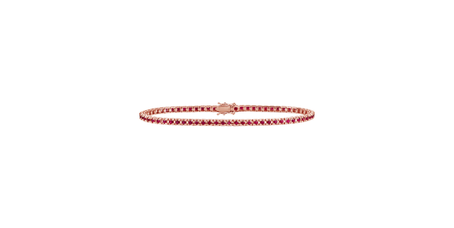 18ct rose gold bracelet with Ruby Nilani