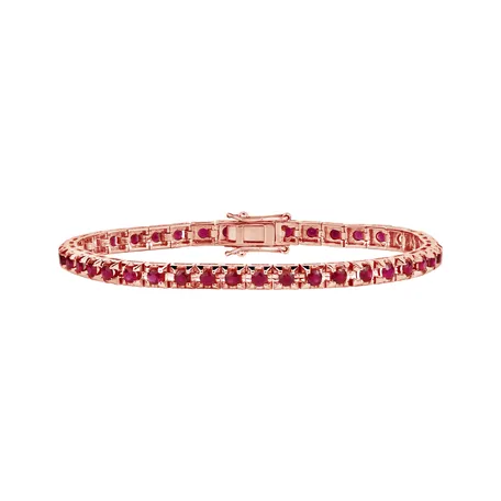 18ct rose gold bracelet with Ruby Nilani