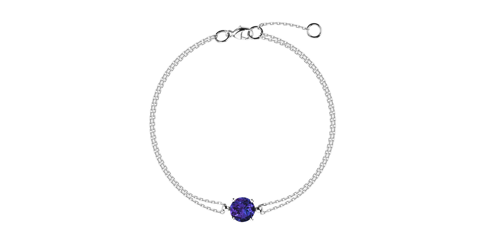 14ct white gold bracelet with Tanzanite Roneme