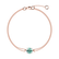 14ct rose gold bracelet with Tourmaline Turquoise Roneme2
