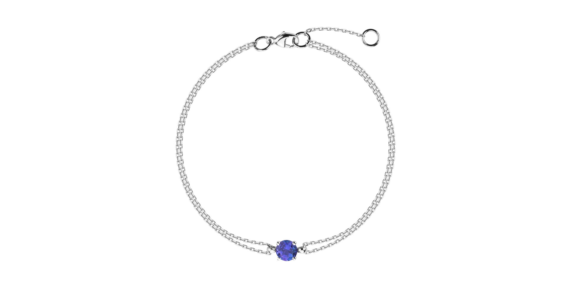 14ct white gold bracelet with Tanzanite Roneme