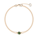 14ct yellow gold bracelet with Tourmaline Green Roneme2