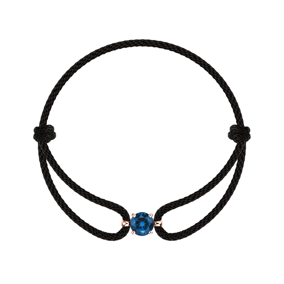 14ct rose gold bracelet with Rhodolite Purple Delilah