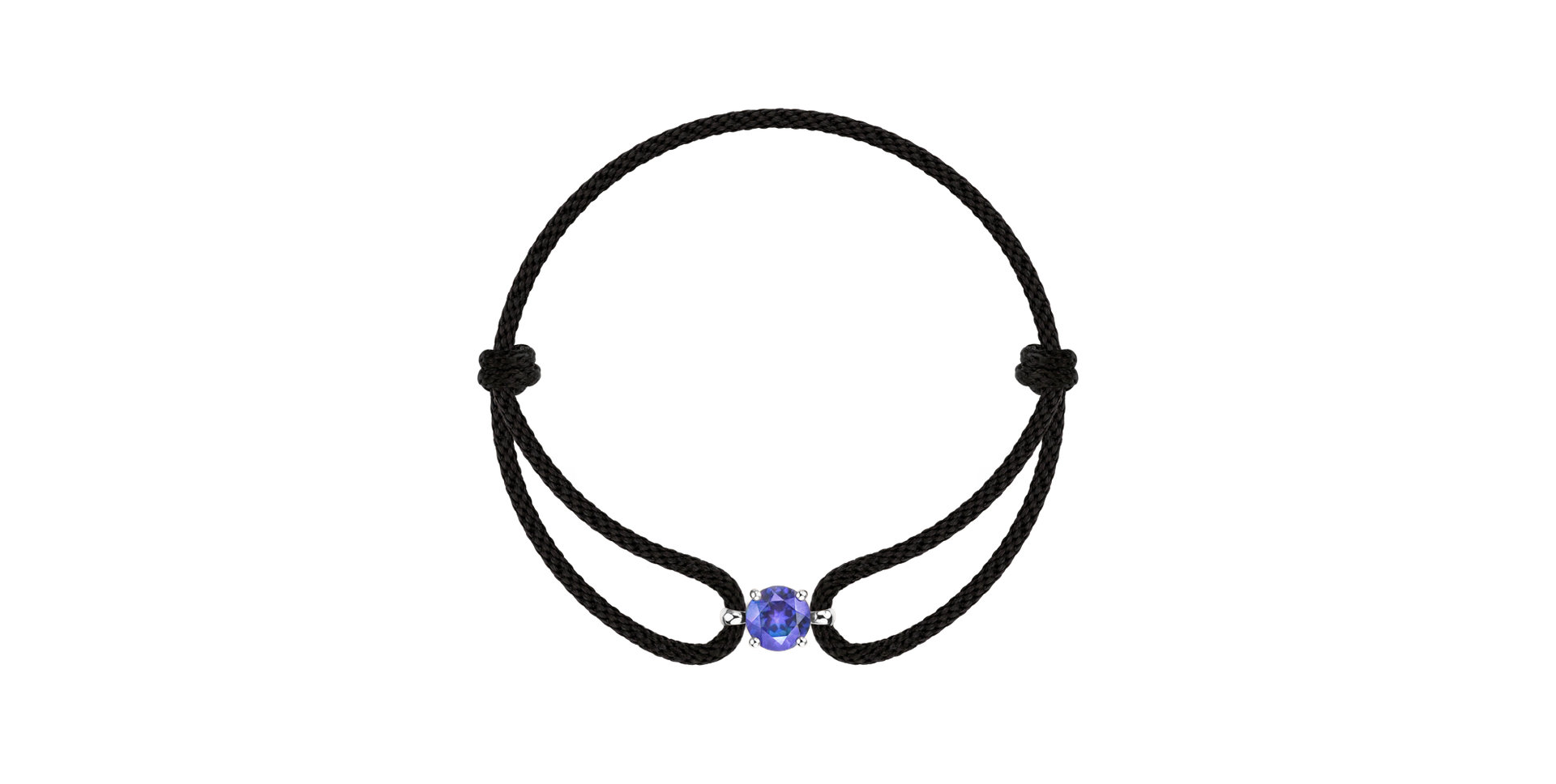 14ct white gold bracelet with Tanzanite Delilah