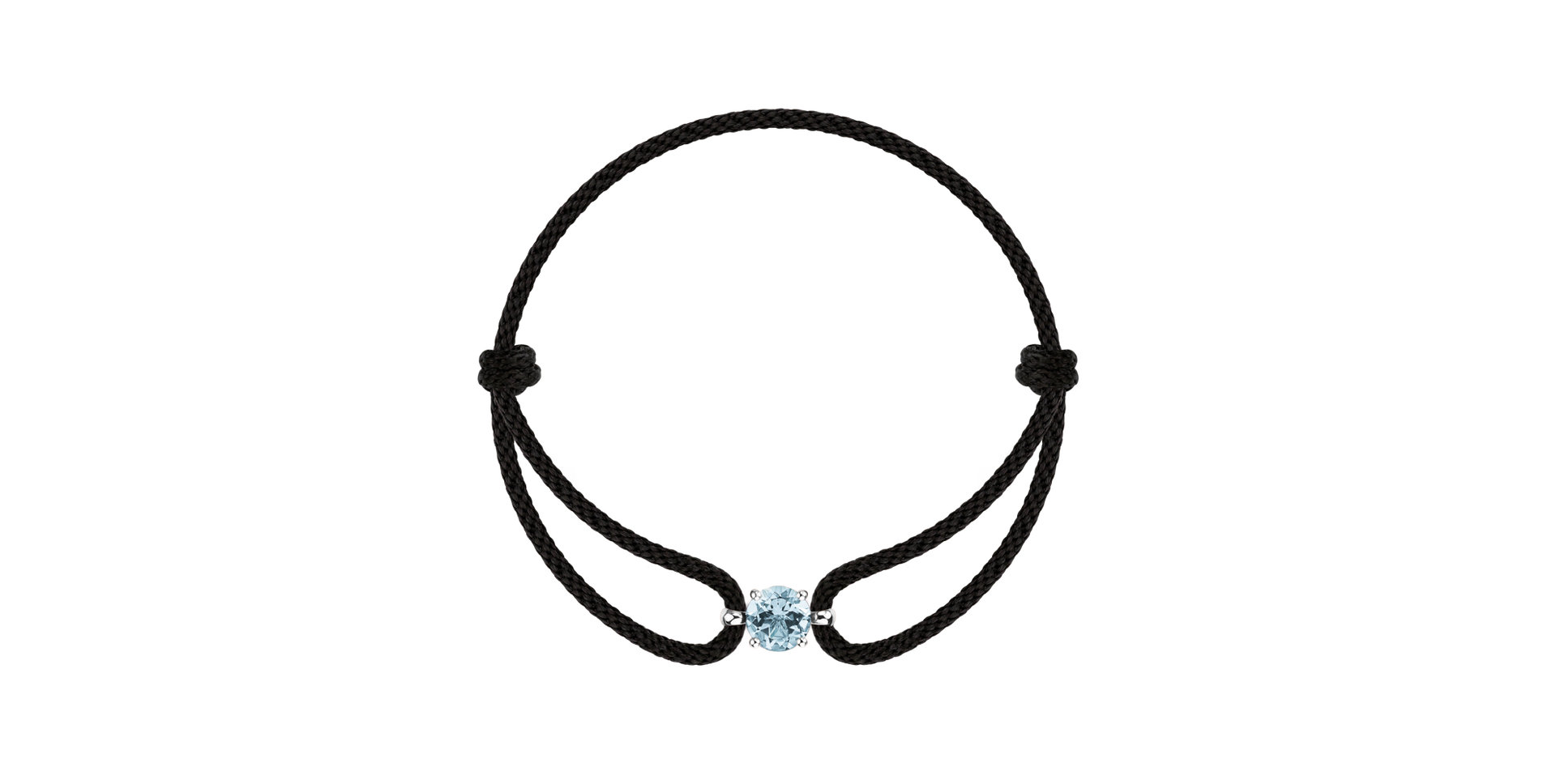 14ct white gold bracelet with Aquamarine Delilah