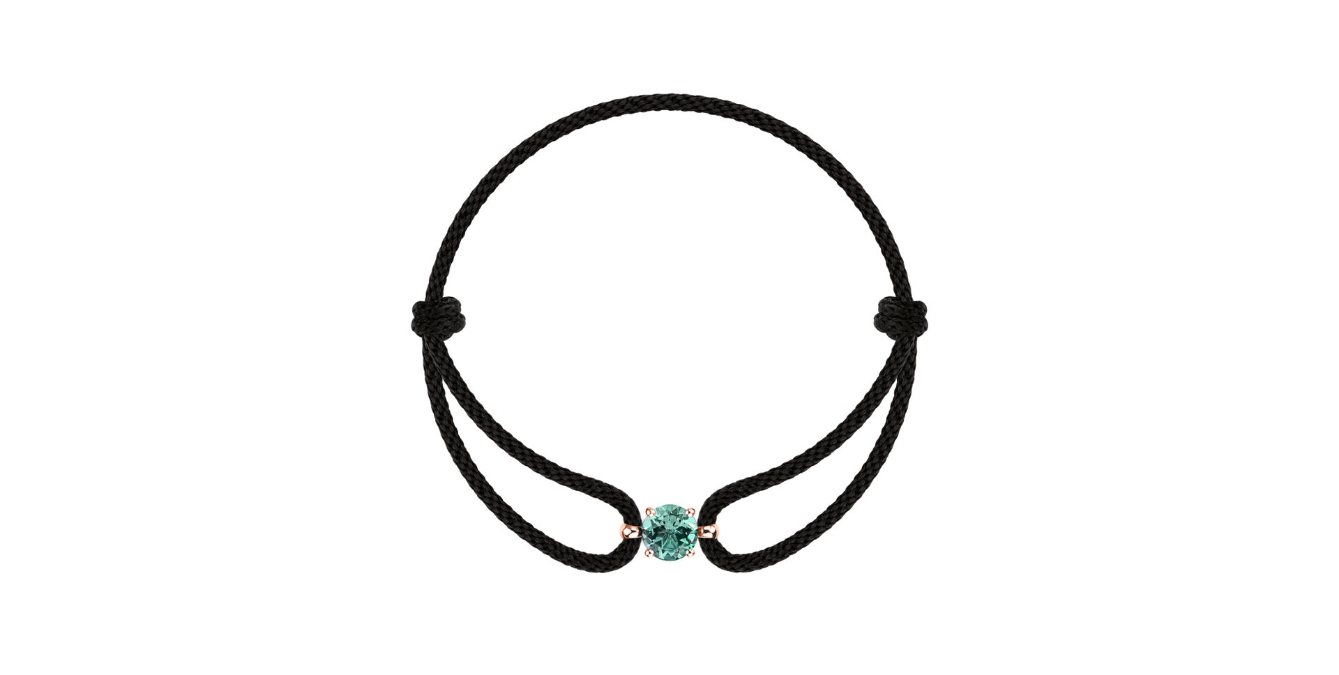 14ct rose gold bracelet with Rhodolite Purple Delilah