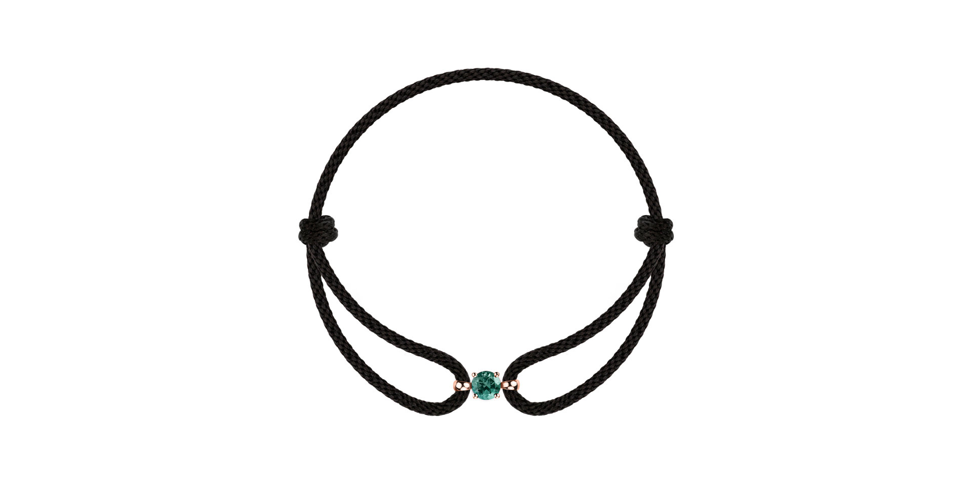 14ct rose gold bracelet with Tourmaline Turquoise Delilah