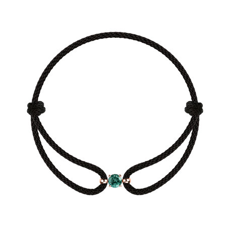14ct rose gold bracelet with Tourmaline Turquoise Delilah