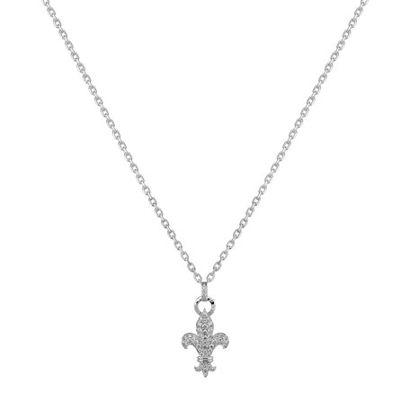 18ct white gold diamond pendant Clayburg