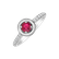 Diamond ring with Ruby Reveca2