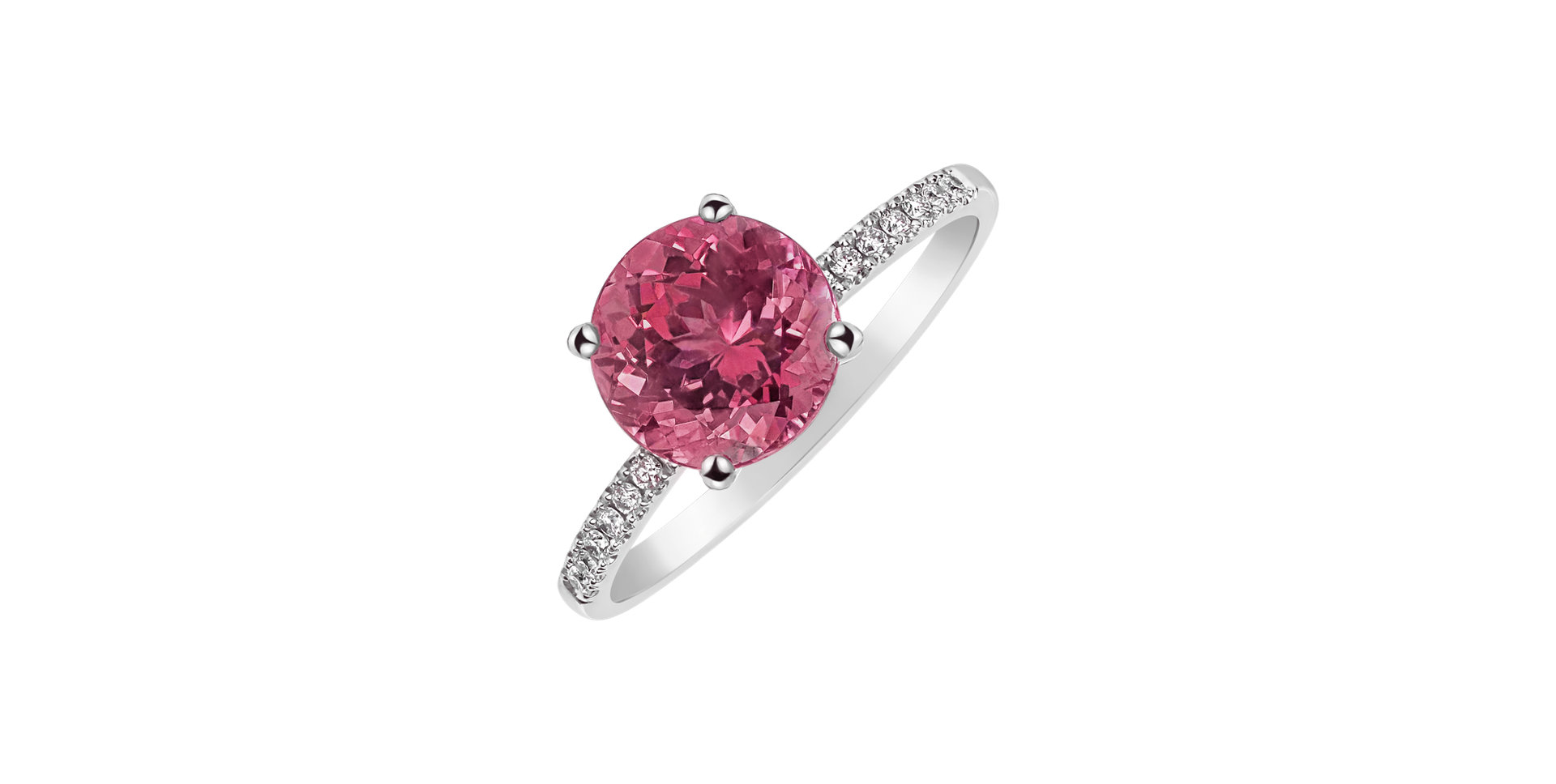 Diamond ring with Tourmaline Bethy