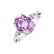 Diamond ring with Kunzite Fiona2