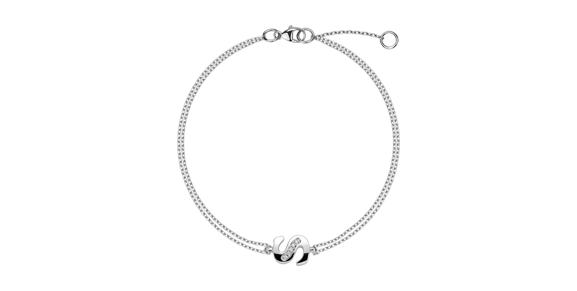 Diamond bracelet Alluring Letter