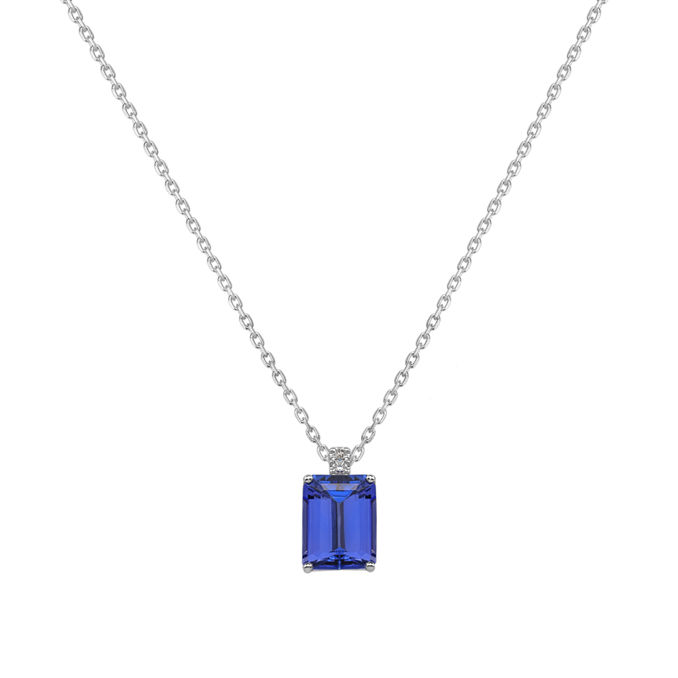 Diamond necklace with Tanzanite Carlotta