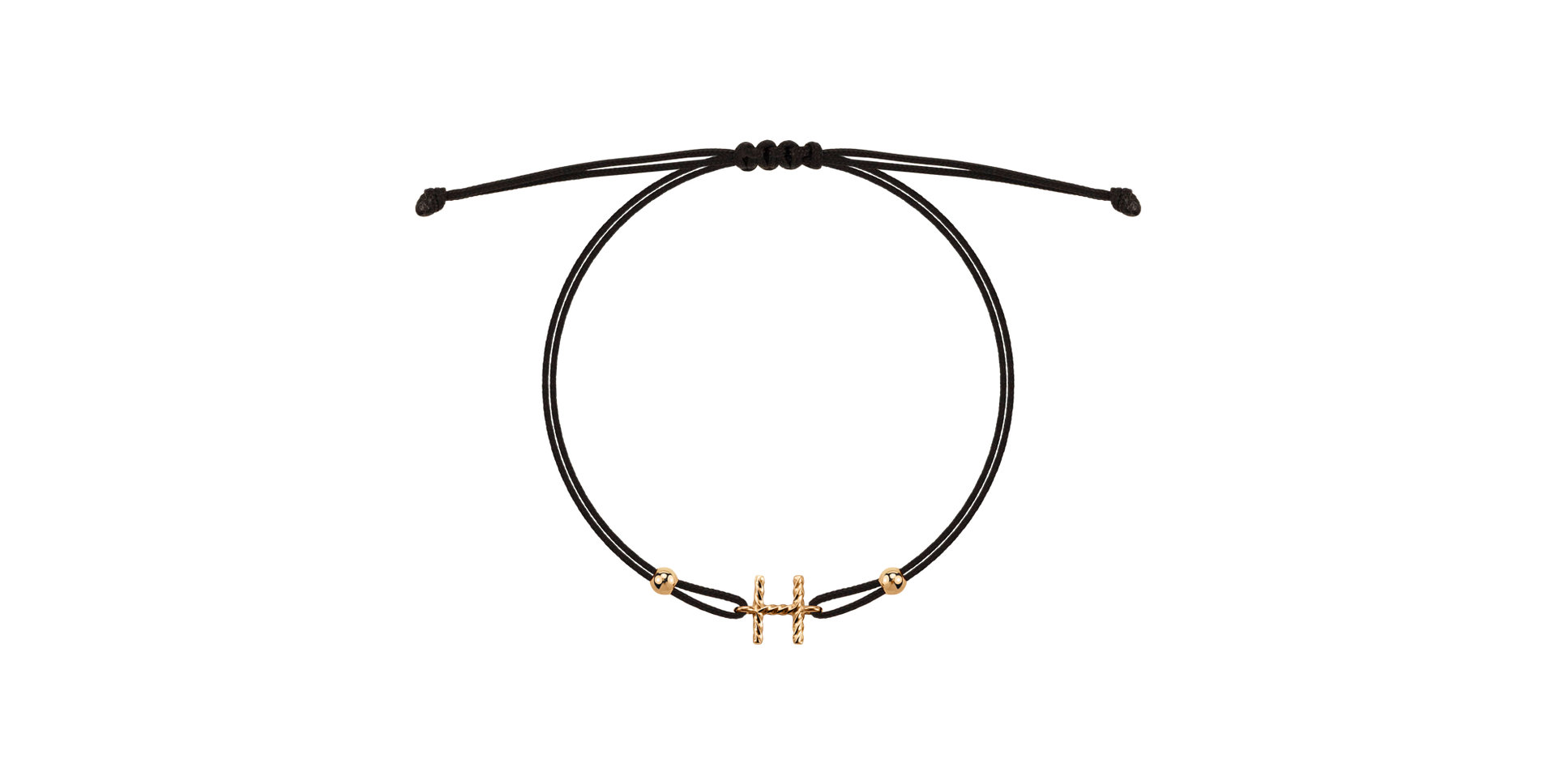 Bracelet Spiral Alphabeth H