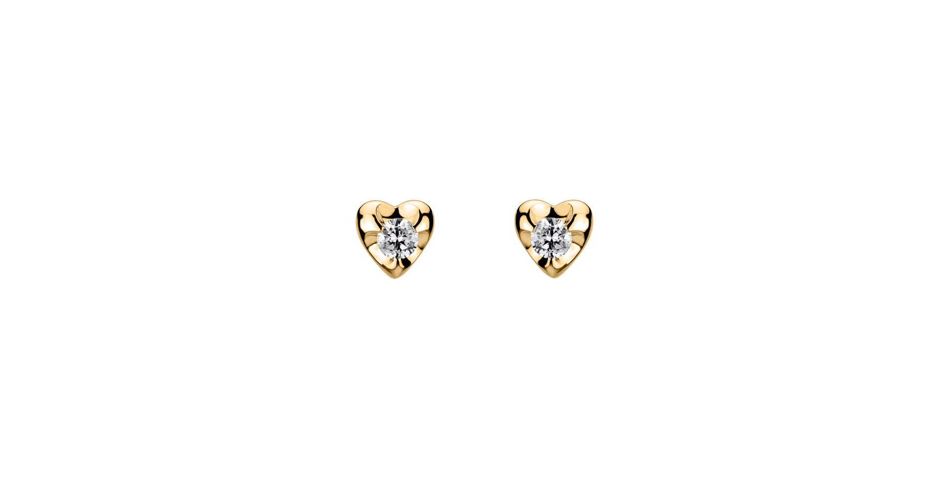 Diamond earrings Full Hearts
