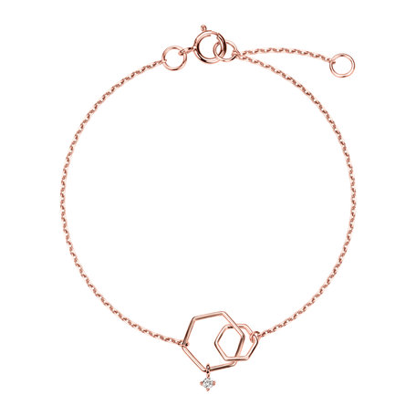 Diamond bracelet Hexagon Elegance