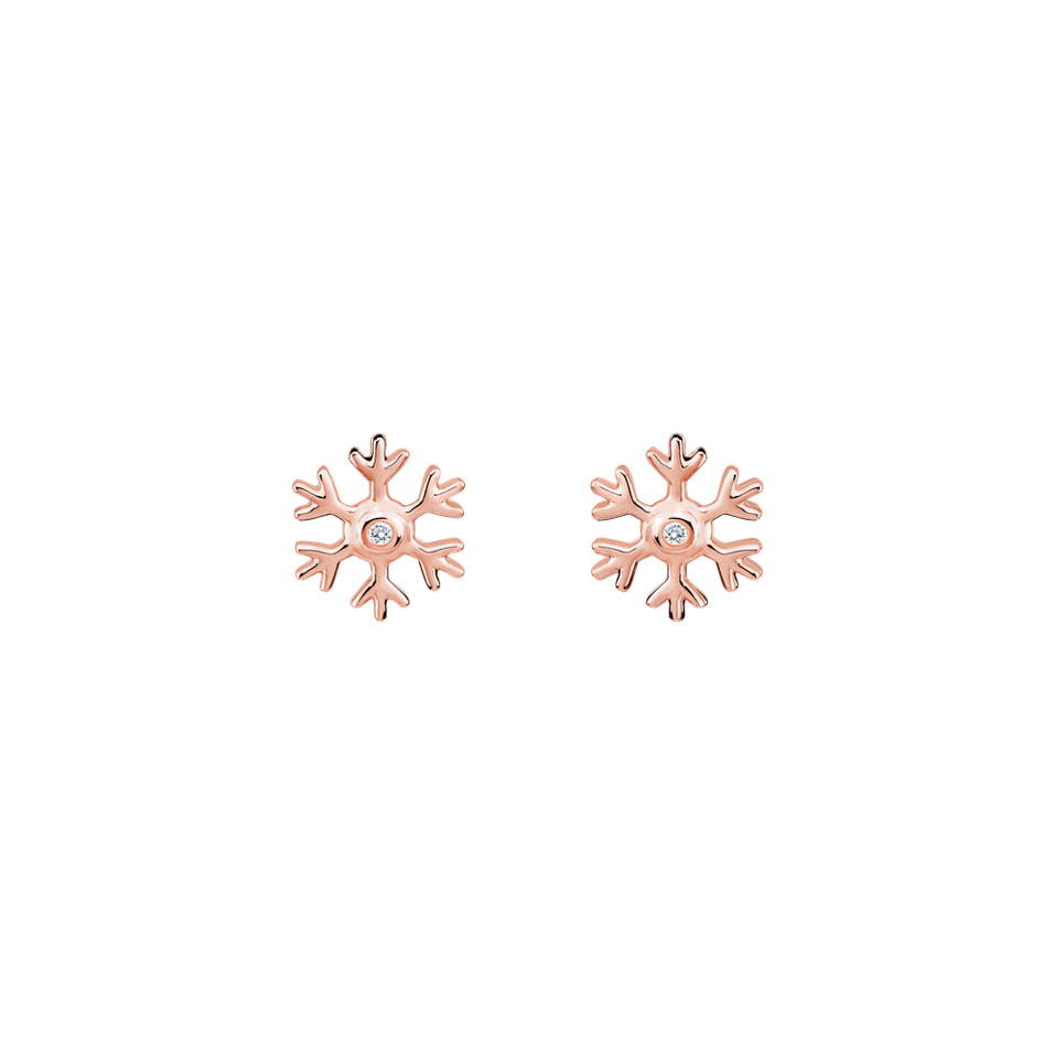 Diamond earrings Snowfall Sparkle