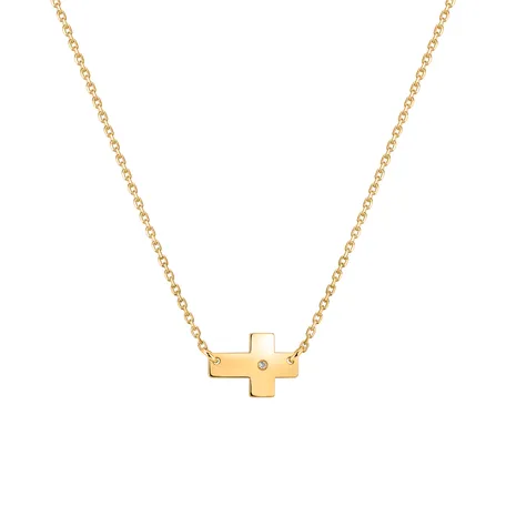 Diamond necklace Cross of Determination