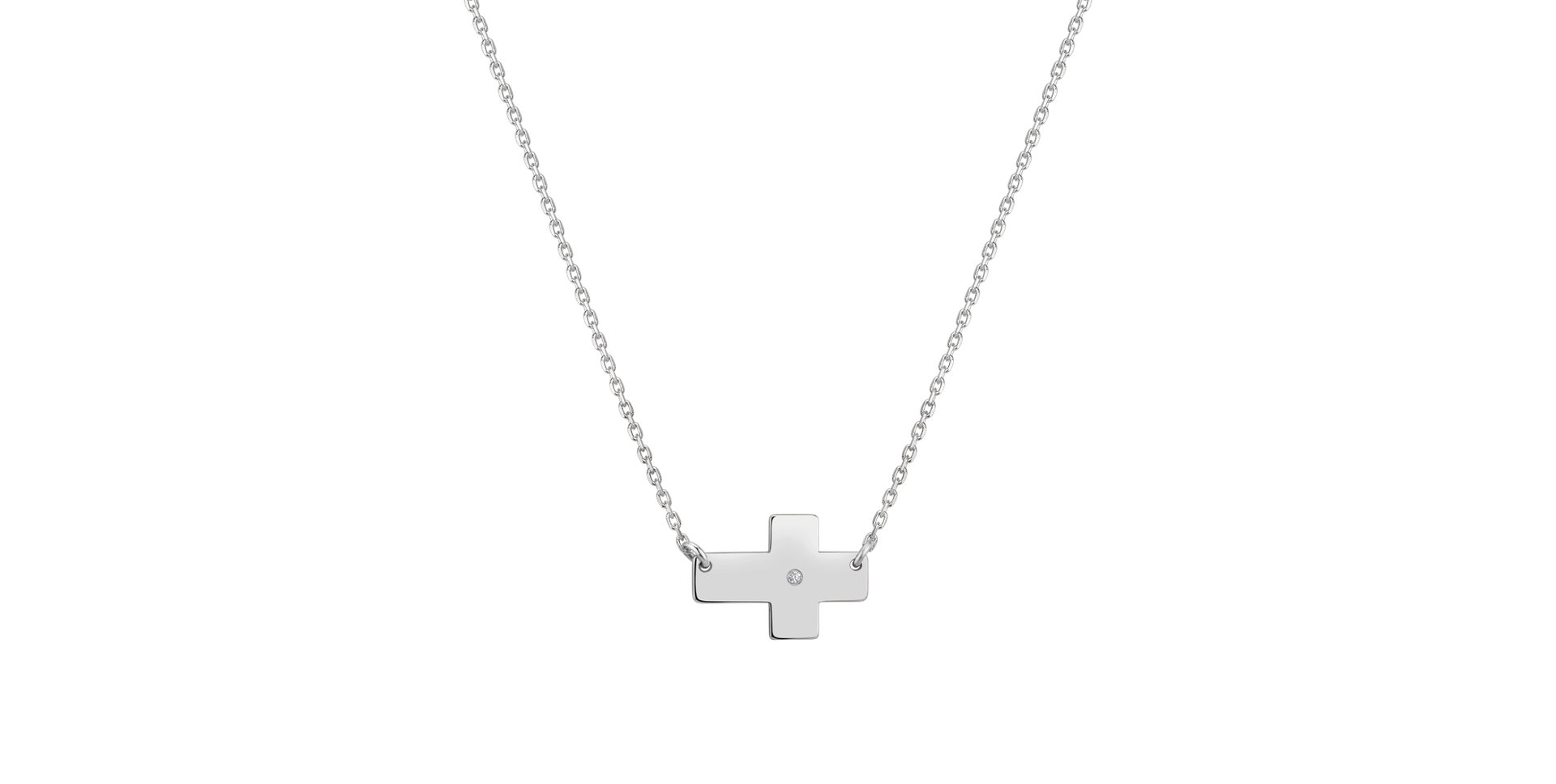 Diamond necklace Cross of Devotion