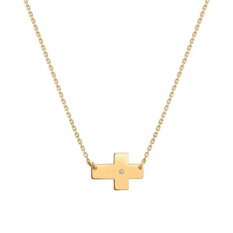 Diamond necklace Cross of Devotion