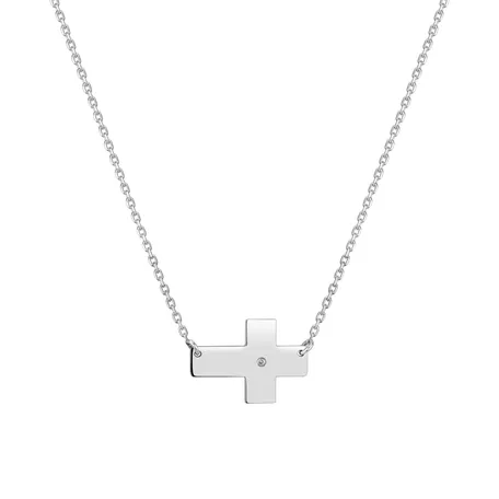 Diamond necklace Cross of Dedication