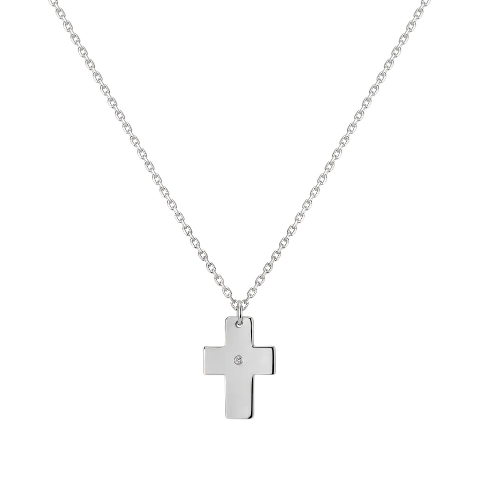 Diamond necklace Cross of Confession