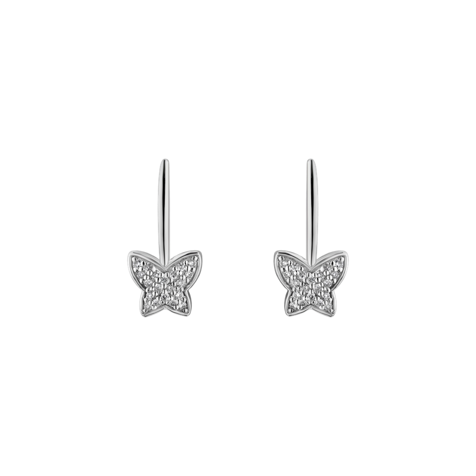 Diamond earings Sparkle Butterfly