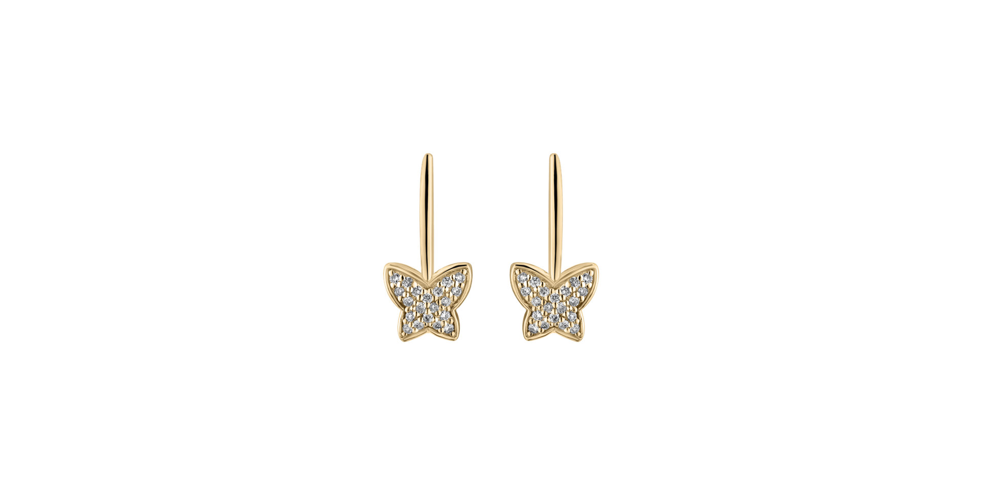 Diamond earrings Sparkle Butterfly