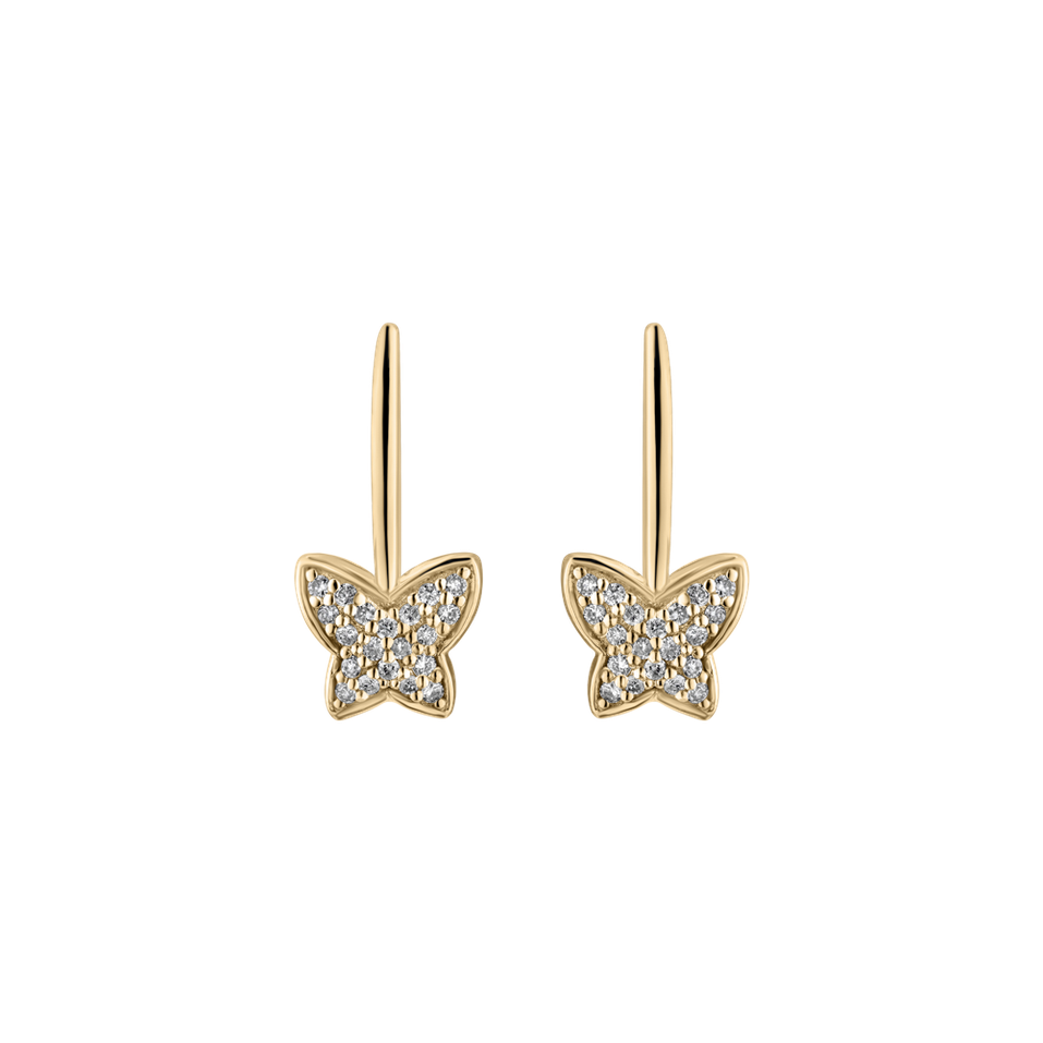 Diamond earrings Sparkle Butterfly