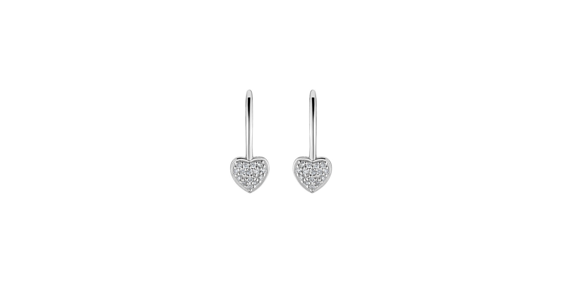 Diamond earrings Sparkle Heart
