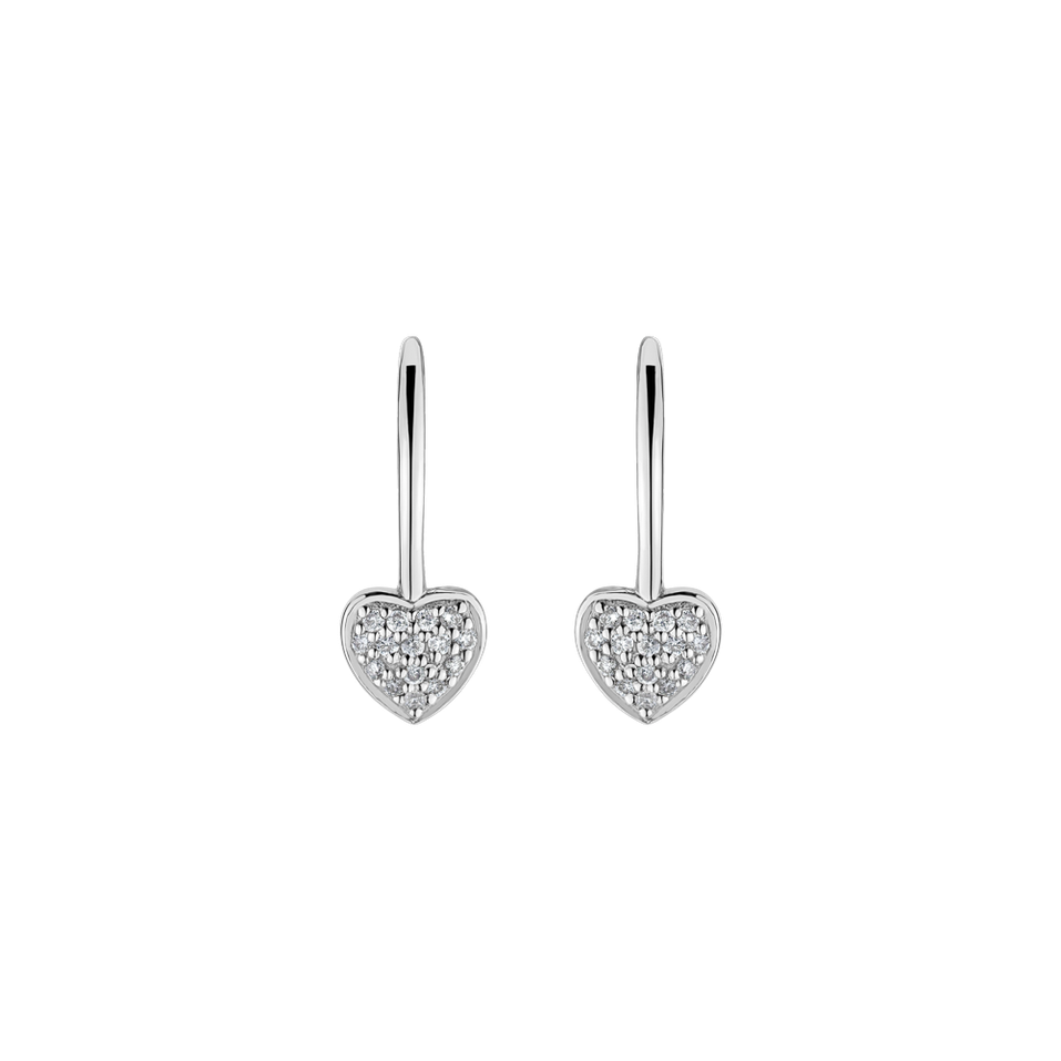 Diamond earrings Sparkle Heart