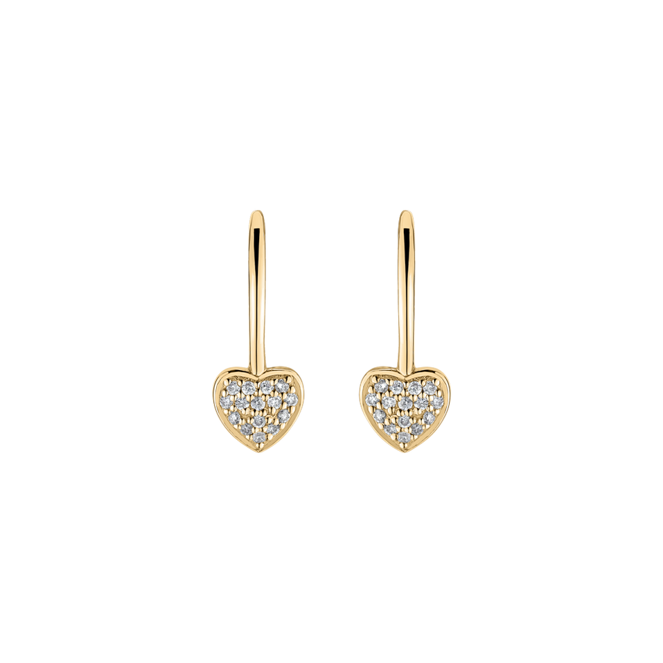 Diamond earrings Sparkle Heart