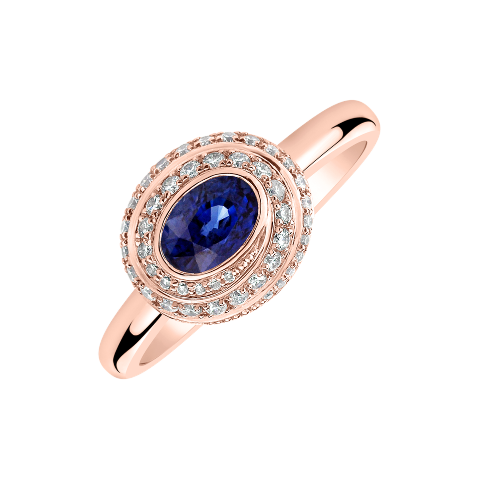 Diamond ring with Sapphire Sapphire Eternity