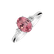Diamond ring with Tourmaline Blush Blossom2