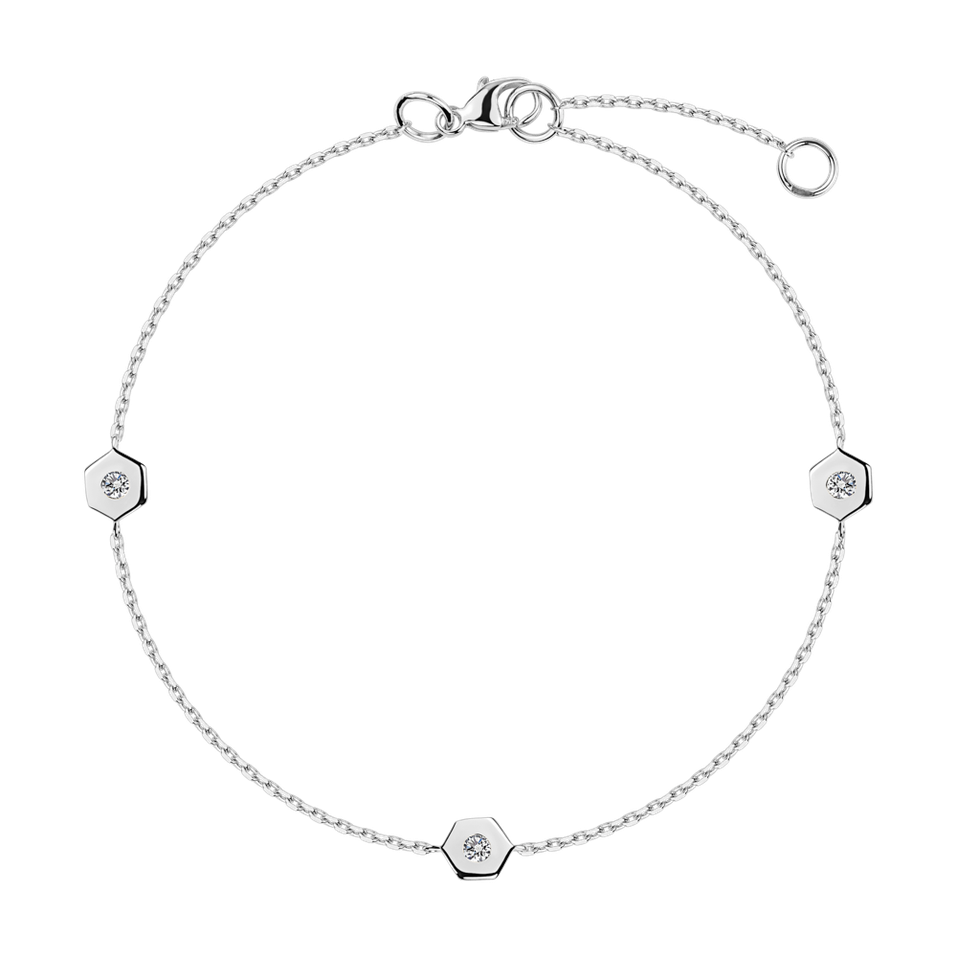 Diamond bracelet Hexagonal Brilliance