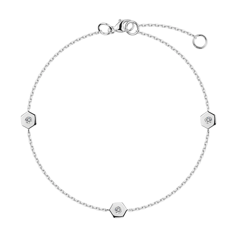 Diamond bracelet Hexagonal Brilliance