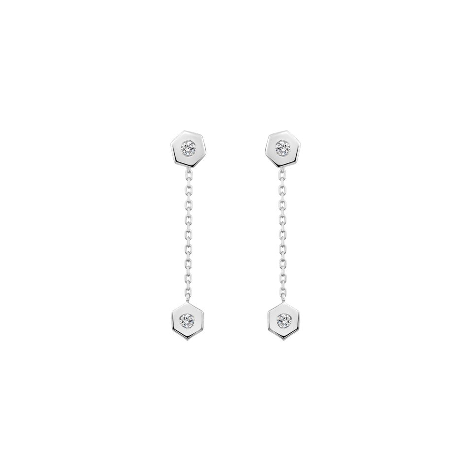 Diamond earrings HexaTwin