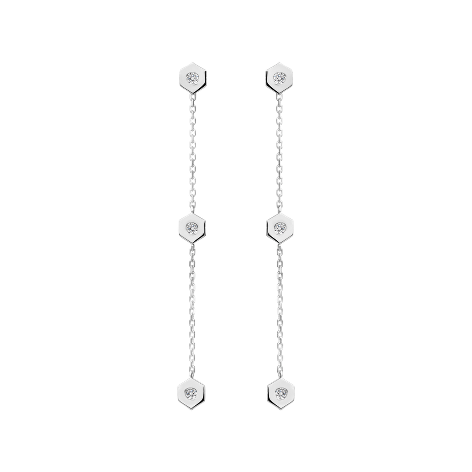 Diamond earrings HexaTriplet