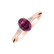 Diamond ring with Rhodolite Elysandria2