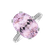 Diamond ring with Kunzite Fairytale Seraph2