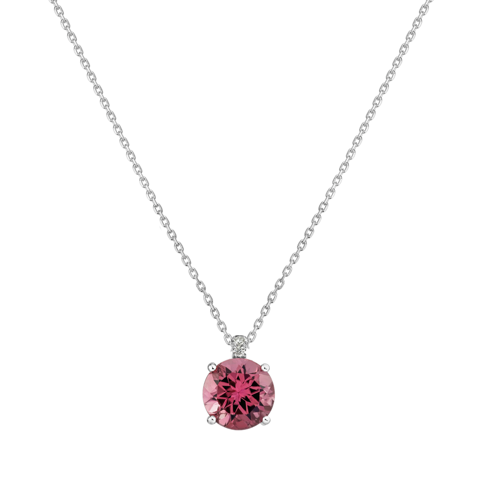 Diamond necklace with Tourmaline Bethy