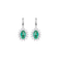 Diamond earrings with Emerald Princess1