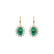 Diamond earrings with Emerald Princess2