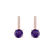 Diamond earrings with Amethyst Carlo2